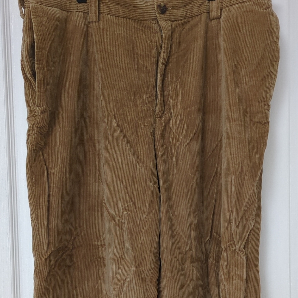 L.L. Bean Men's Tan Corduroy Trousers